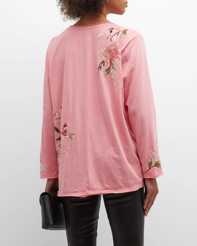 Johnny Was Mei Relaxed Everyday Long Tee Back Full.