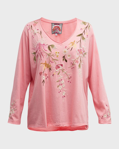 Johnny Was Mei Relaxed Everyday Long Tee Without Medel.