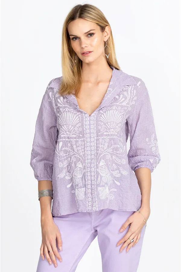 Johnny Was Orla Wanderer Blouse shop Village Vogue.