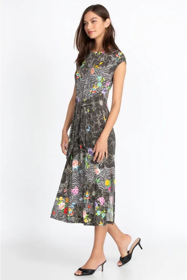 Johnny Was Zippy Tie Front Dress Full Side.