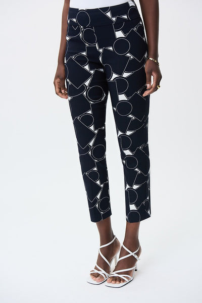 Joseph Ribkoff Abstract Print Pants Style 231282 Close-up.