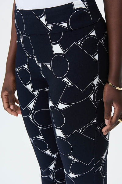 Joseph Ribkoff Abstract Print Pants Style 231282 Detail.