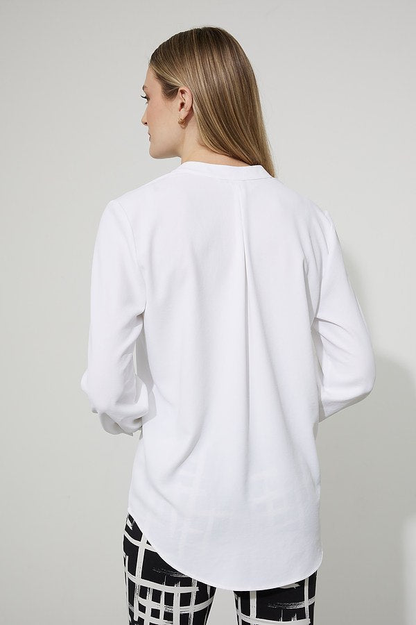 Joseph Ribkoff Collarless Blouse Style 223054 Back.