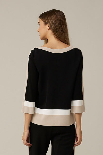 Joseph Ribkoff Color Block Sweater Style 221916