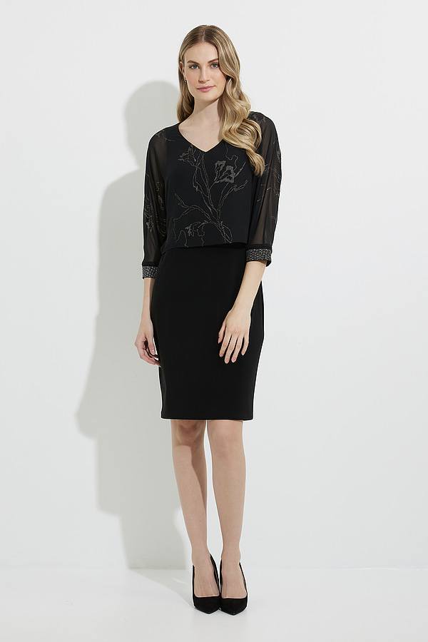 Joseph Ribkoff Floral Print Dress Style 224001 Full.