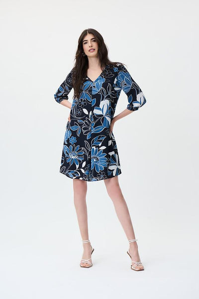 Joseph Ribkoff Floral Print Sheath Dress Style 231099 Full.