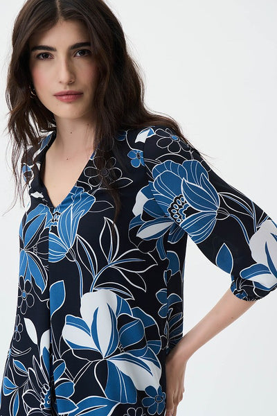 Joseph Ribkoff Floral Print Sheath Dress Style 231099 Side.