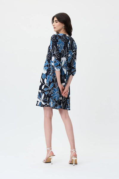 Joseph Ribkoff Floral Print Sheath Dress Style 231099 Back.