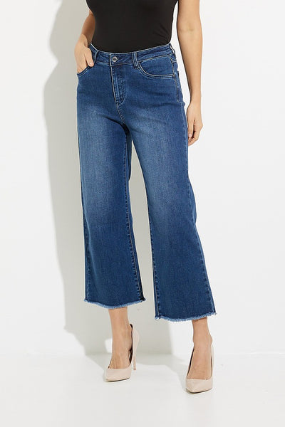 Joseph Ribkoff Frayed Hem Jean style 231954 Close-up.