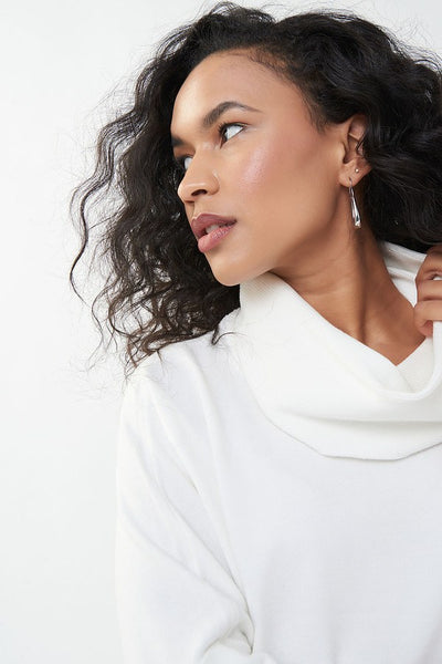 Joseph Ribkoff Funnel Neck Sweater Style 223957 Close-up.