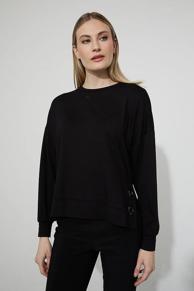 Joseph Ribkoff Grommet Detail Top Style 223165 Side.