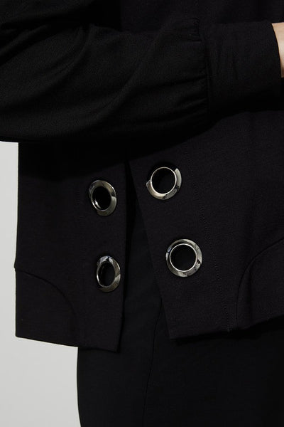 Joseph Ribkoff Grommet Detail Top Style 223165 Close-up.