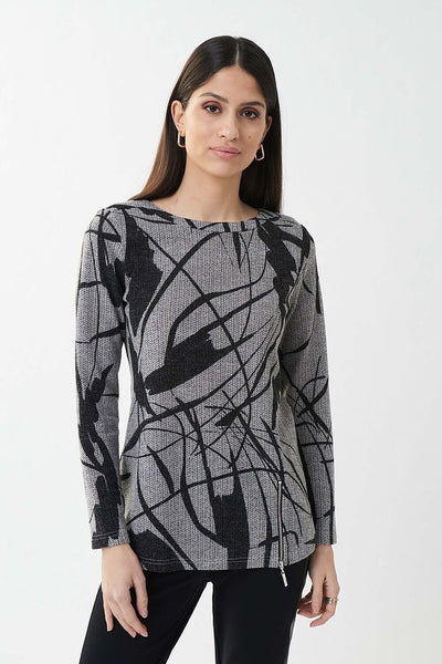Joseph Ribkoff Printed Tunic Style 223004 Front.