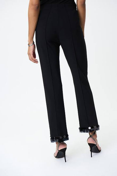 Joseph Ribkoff Sequin Trim Pants Style 224290 Back.
