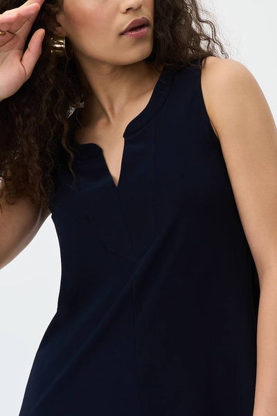 Joseph Ribkoff Split Neck Tank Style 231137 Neck Detail.