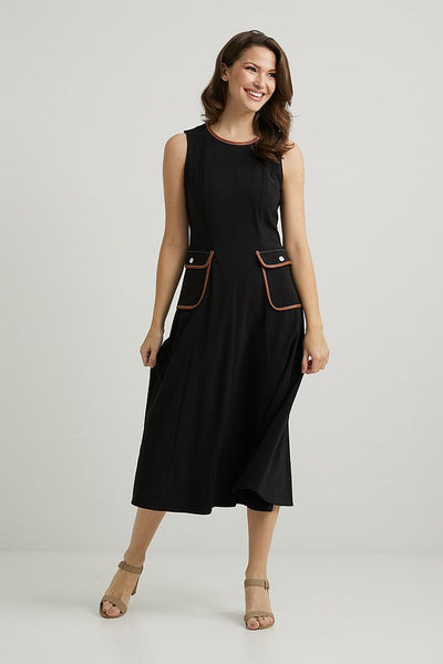 Joseph Ribkoff Woven Knit Dress Style 222052 Wide.