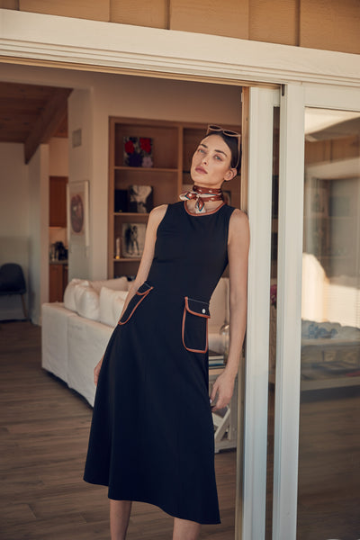 Woven Knit Dress Style 222052