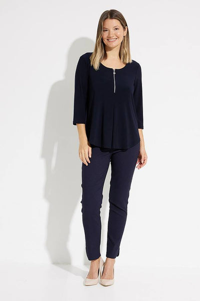 Joseph Ribkoff Zip Front Top Style 231131 Full.