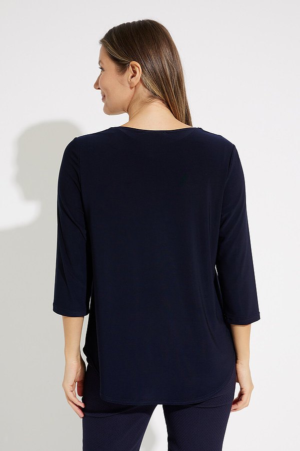 Joseph Ribkoff Zip Front Top Style 231131 Back.