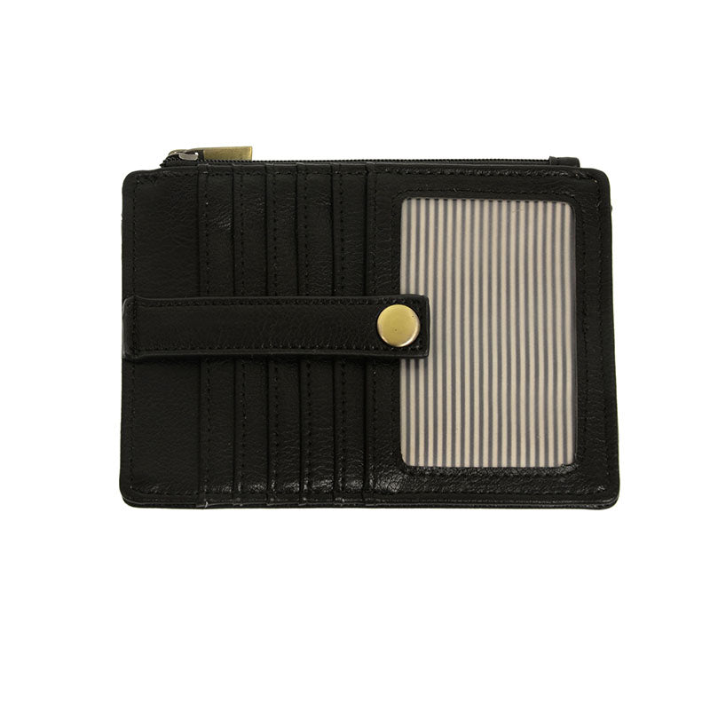 Joy Susan Penny Mini Travel Wallet Black Front.