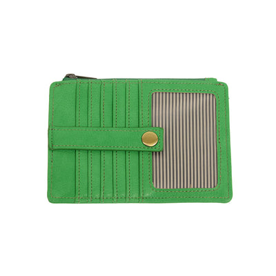 Joy Susan Penny Mini Travel Wallet Green Front.