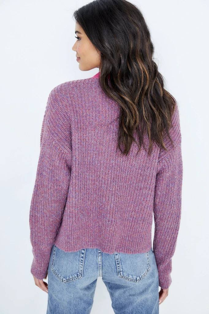 Make A Wish Cardigan Purple Pop