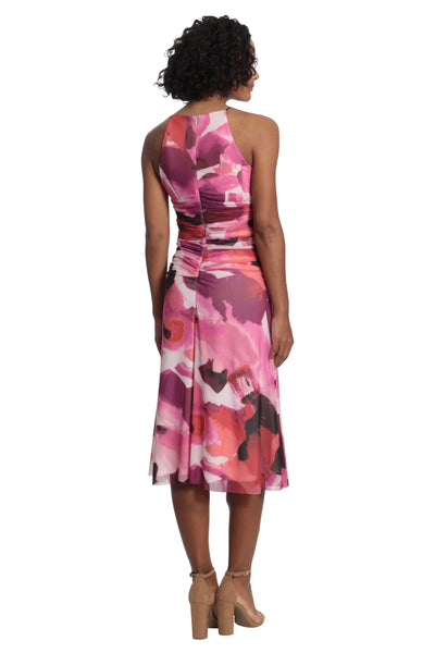 London Times Birdie Mesh Midi Dress