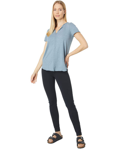 Split Neck Slim Tee