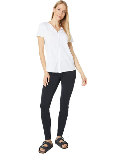 Split Neck Slim Tee