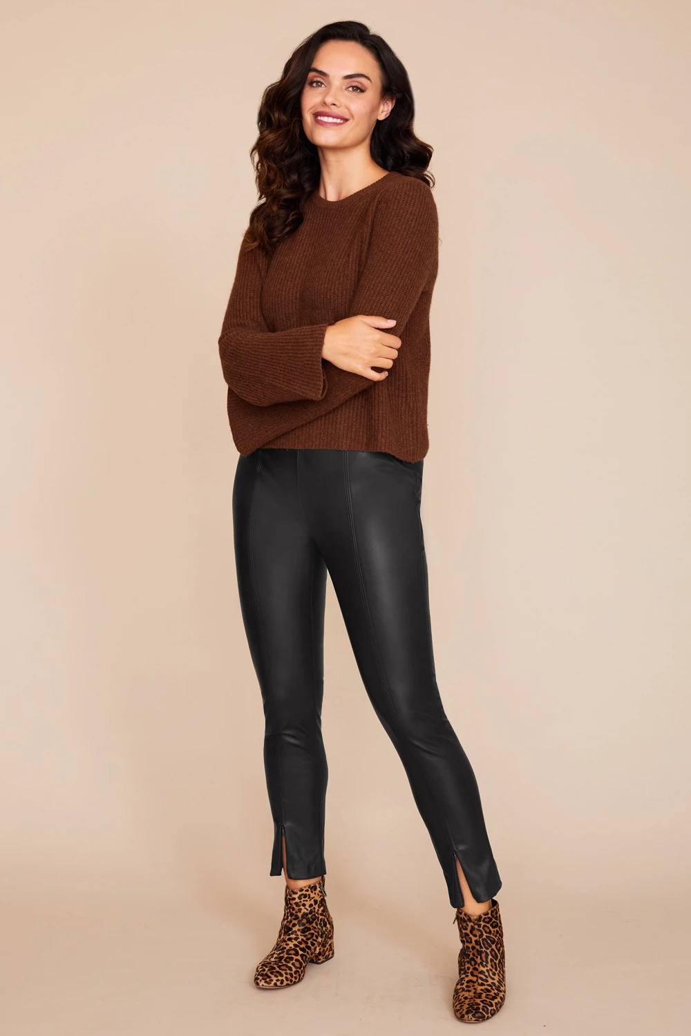 Peace of Cloth Sloane Faux Leather legging