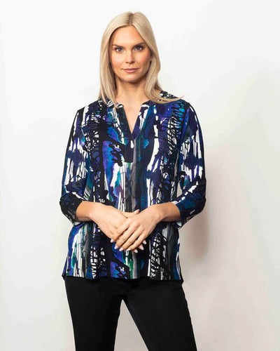 Sno Skins Viscose Henley Splash Front.