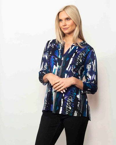 Sno Skins Viscose Henley Splash Pose.