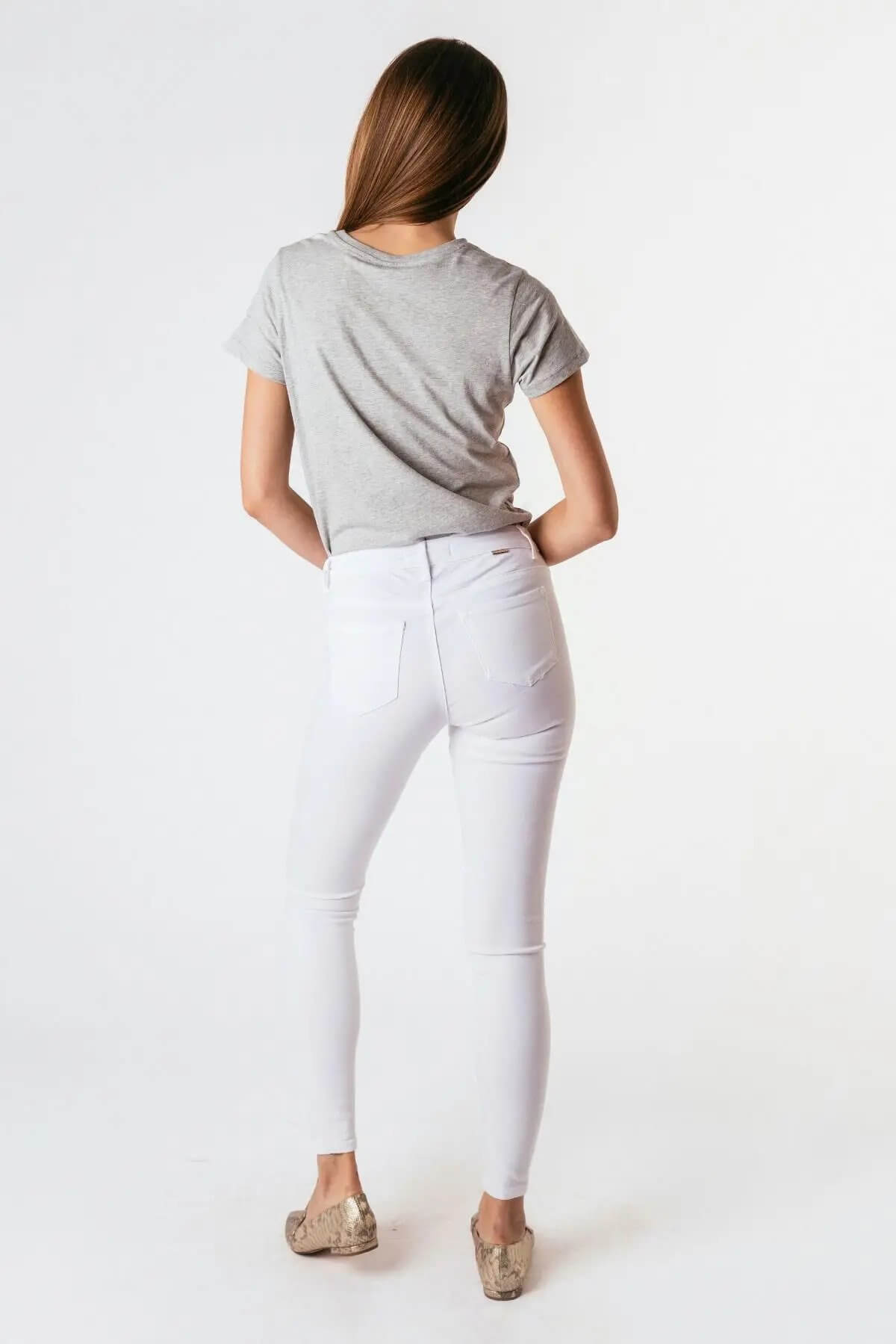 Tractr Jeans Nina High Rise White
