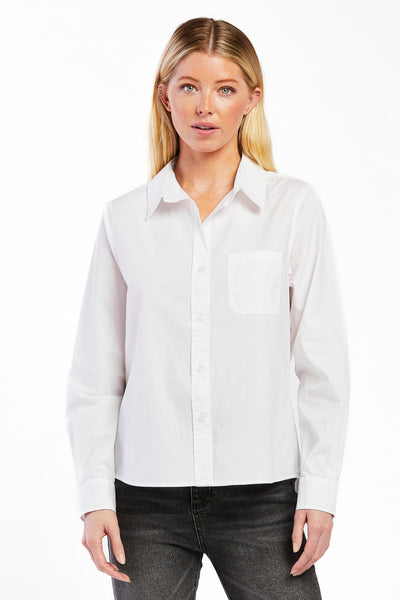 Velvet Heart Chelina White Shirt Close-up.