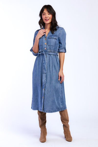 Velvet Heart Justice Denim Dress Full.